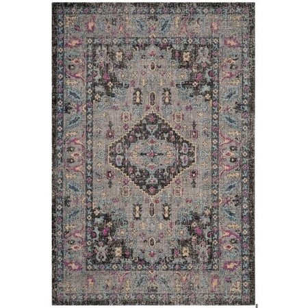 Safavieh 9 x 12 ft. Artisan Power Loomed Rug, Large Rectangle - Light Grey and Black ATN512S-9